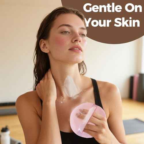 2pcs Powder Puffs, 6'' Body Powder Puff and 5'' Dusting Powder Puff and Container, Extra Large, Fluffy Soft, Washable, Reusable