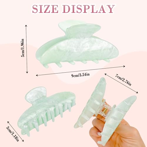 Acrylic Marble Hair Claw Clip - Medium, Strong Hold