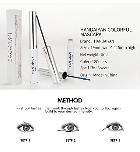 6-Color Mascara Set Waterproof Long Lasting Eye Makeup