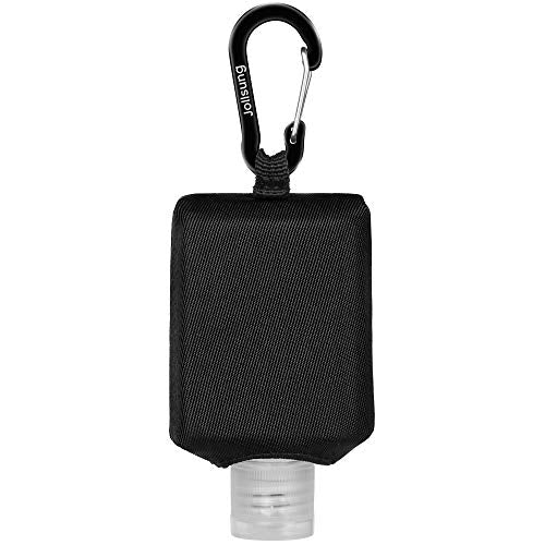 Jollsung 60ML Refillable Hand Sanitizer Bottle Case with Carabiner