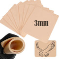 10Pcs 3MM Tattoo Practice Skin - Double-Sided Thick Silicone Sheets for Tattoo Artists