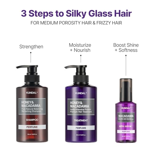 KUNDAL Macadamia Hair Serum, Pink Grapefruit, 3.38 Fl Oz