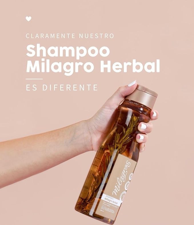 Milagros Herbal Shampoo and Conditioner for Hair Growth & Fall Reduction