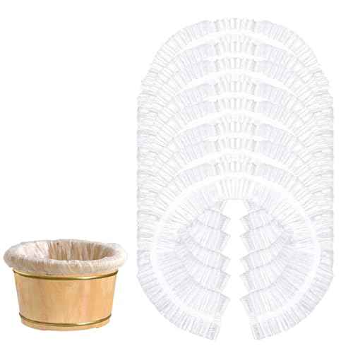 25 Pcs Transparent Pedicure Liners Disposable, Disposable Foot Tub Liner Portable Bath Bags with Retractable Belt, Portable Bath Bag, Can Be Used in Foot Bath Stores, SPA halls, Home Personal Care