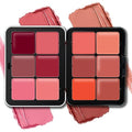 HOSAILY 12-Color Cream Blush Palette Waterproof Long Lasting Matte Face Makeup