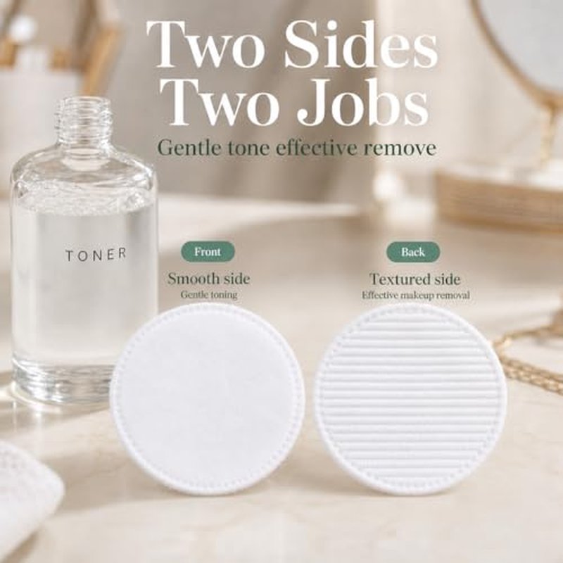 100% Pure Cotton Rounds 200 Count Lint-Free Pads