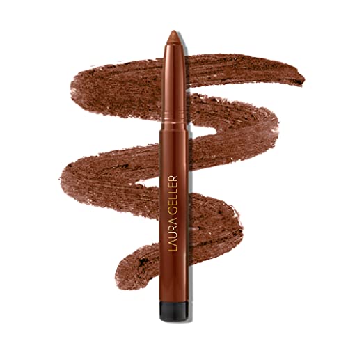 LAURA GELLER NEW YORK Kajal Longwear Kohl Eyeliner Pencil with Caffeine, Smooth & Blendable Makeup, Antique Bronze