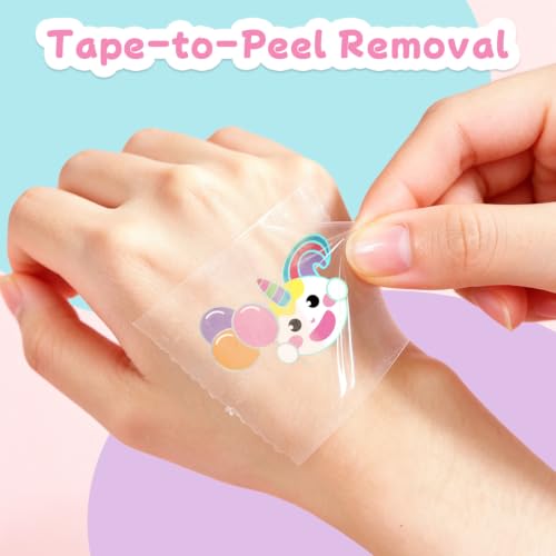 Unicorn Temporary Tattoos for Kids - 90+ Glitter Stickers