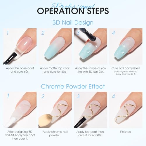 3D Water Droplet Gel Nail Polish - 12ML for Stunning Nail Art