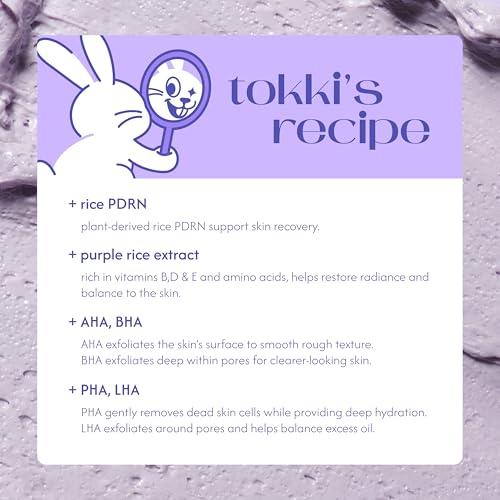 Purple Rice PDRN Bubble Mask | Pore Deep Cleansing | Gentle Exfoliation | Sebum Control | Vegan Korean Skincare | AHA + BHA + PHA + LHA | 1.69 oz (50 g)