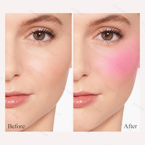 KYDA Baked Blush Powder - Matte & Shimmer Pink, Lightweight Buildable