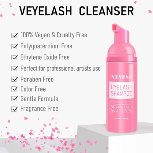 Lash Extension Shampoo - Oil & Sulfate Free Cleanser, 60ml
