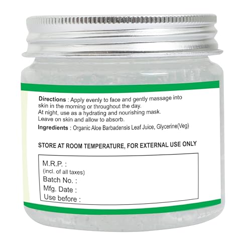 Raslok Aloe Vera Gel 99% Pure Natural Moisturizer 7.76 oz