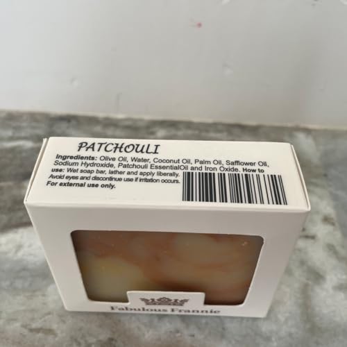 Fabulous Frannie Patchouli All Natural Herbal Soap 4 oz Made with Pure Essential Oils