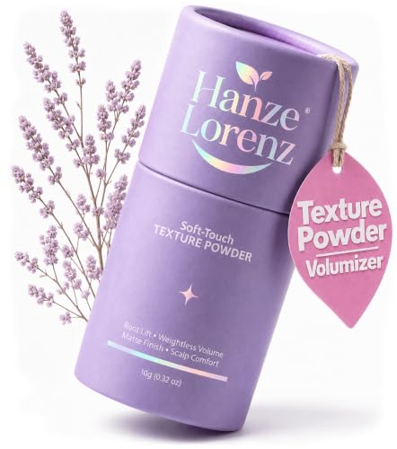 Hanze Lorenz Volumizing Root Lift Powder for Fine Hair - Unscented, Invisible Texturizer & Teasing Powder