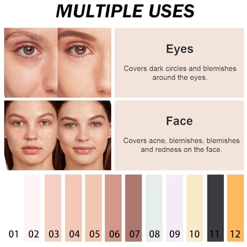Kaely Full Coverage Concealer - Waterproof Under Eye Corrector