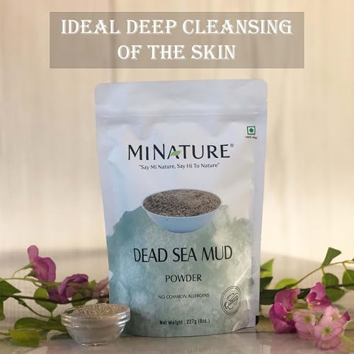 Dead Sea Mud Powder by mi nature | 227g(8 oz)(0.5 lb) | 100% Only Dead Sea mud powder | Skin care | Facial Mask