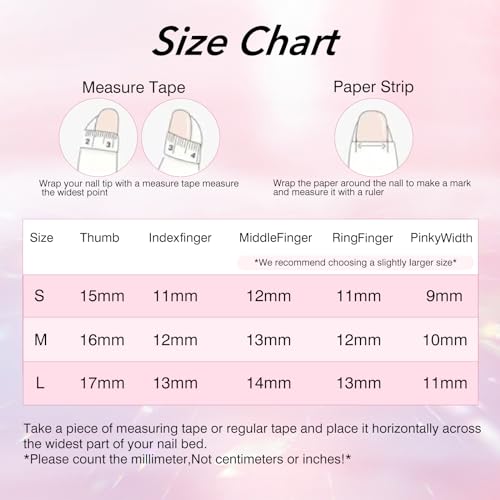 LARSOOY Nails Handmade Press on Nails Long Oval | Salon-Quality Handmade Nails with Fancy Star Light | Reusable fake Nails with Design | False Nails 10 Pcs (Fancy Star Light, M)