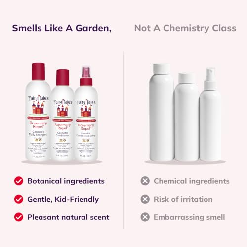 Fairy Tales Rosemary Repel Royal Trio: Lice Shampoo, Conditioner & Spray for Kids