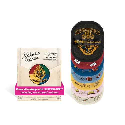 The Original Makeup Eraser, 7-Day Set, Erase All Makeup with Just Water, Including Waterproof Mascara, Eyeliner, Foundation, Lipstick, Sunscreen, and More! Harry Potter, 7ct.