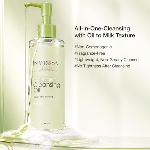 Collagen Cleansing Oil for Face - Waterproof Makeup Remover