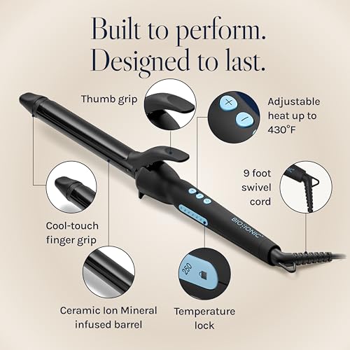 Bio Ionic 1" Curling Iron - Long Barrel, NanoIonic Heat Technology