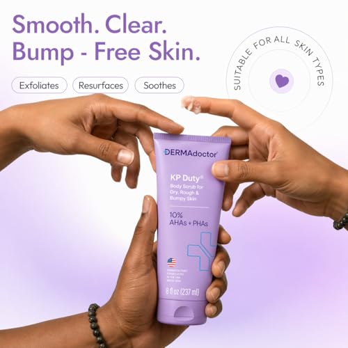 DERMAdoctor KP Bump Eraser Body Scrub 8oz with 10% AHAs