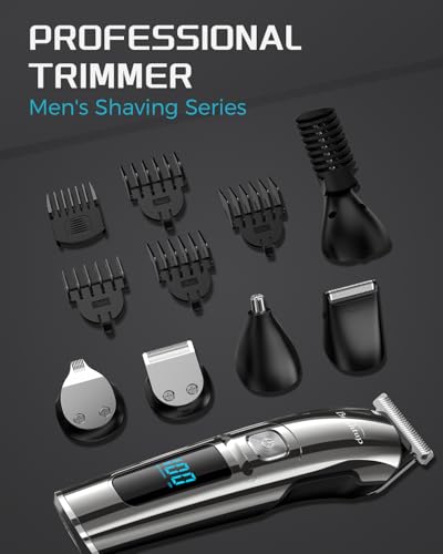 Brightup Beard Trimmer for Men - 6-in-1 Cordless Electric Razor