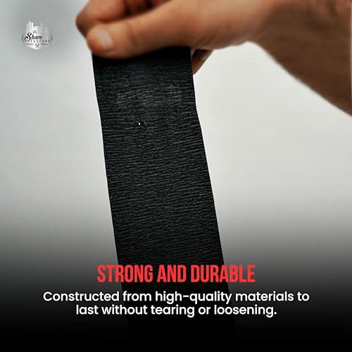 The Shave Factory Black Neck Strip, Disposable Barber Paper Roll, Protects Your Neck, Hygienic Option for Barbers, Unisex, All Ages