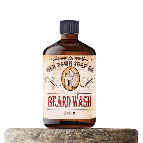 Old Town Soap Co. Beard Wash - Cleansing and Styling Beard Face Wash For Men (8oz)