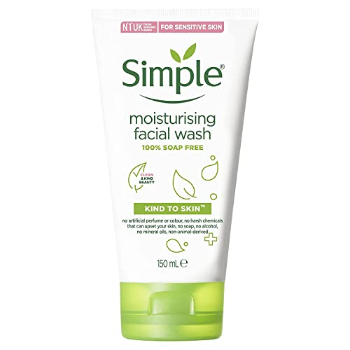 Simple Moisturizing Kind to Skin Face Wash, 5 oz (4 pack) (Bundle)