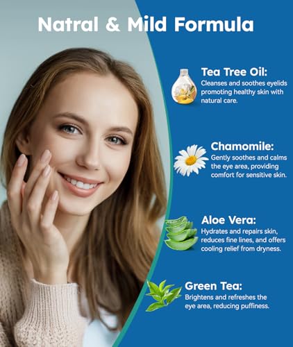 Tea Tree Oil Eyelid Cleansing Wipes 30-Count