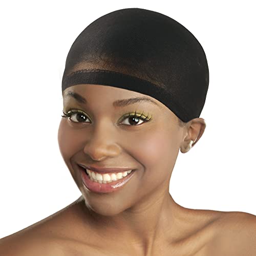 DONNA Wig Caps for Women, 2-Pack Black Stocking Liner
