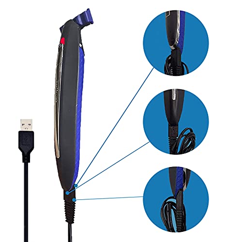 2 Pack Shaver Charger USB Cord for Microtouch Solo Electric Shaver Solo Trimmer Charging Cable 31.5 in with 4 Cleaning Brush