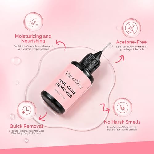 MelodySusie Nail Glue Remover 30ML Acetone-Free