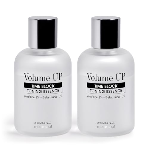 Volume Up Time Block Toning Essence | Anti-Aging, Anti-Wrinkle | 1% Volufiline, 5% Beta Glucan, Marine Algae Complex | Plumps Wrinkles by Stimulating Fat Cells | Fine Lines, Dry& Mature Skin | 2ea