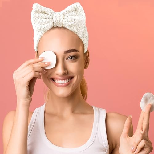 LAPOHI Microfiber Headbands 3 Pack for Face Washing, Makeup, Yoga & Sports - Women & Girls