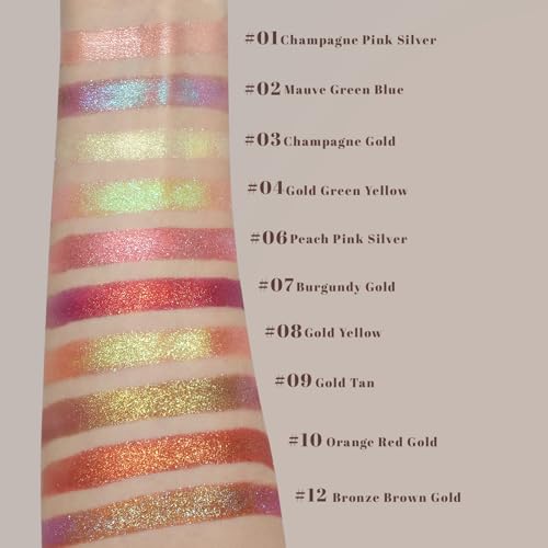 Noerrors Duochrome Glitter Eyeshadow Palette - Holographic Shimmer