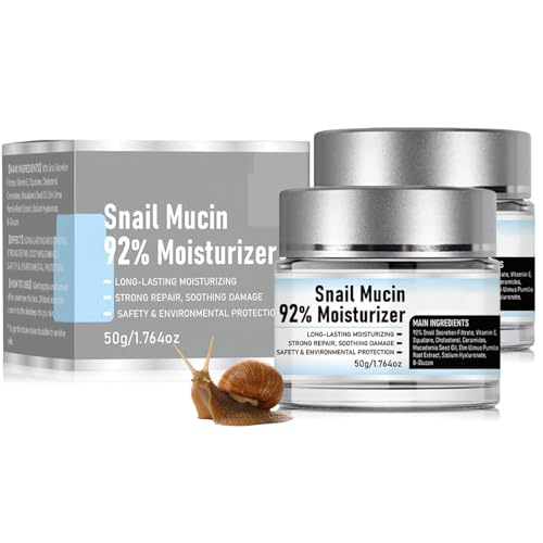 Snail Mucin 92% Moisturizer Daily Face Gel Cream, Crema de Baba de Caracol Original, Snail Secretion Filtrate Nourishing Cream, Moisturizer Face Cream Snail Mucin (2)