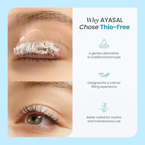 AYASAL Lash Lift Kit Refills: Step 1+2+Nourishing Serum Refill Set, Korean Thio-Free Lash Perm - Professional Long Lasting Results up to 6-8 Weeks - Eyelash Curling Set at Home - 5 Applications