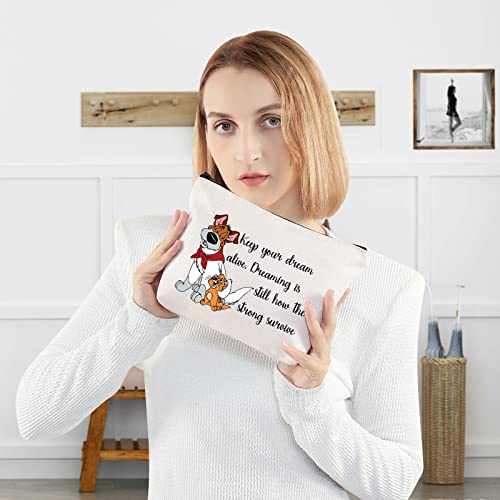 WZMPA Cat Cosmetic Bag Company Dog Fans Gift Keep Your Dream Alive Dreaming Is Still How The Strong Surive Makeup Bag For Movie Fans (strong surive)
