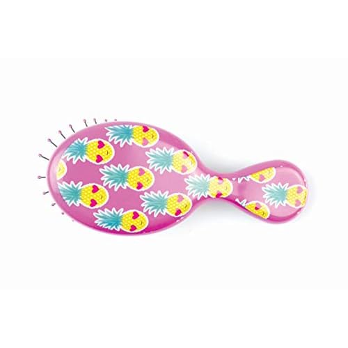 Wet Brush Mini Detangler Hair Brush - Radio, Happy Hair - Detangling Travel Hair Brush - Ultra-Soft IntelliFlex Bristles Glide Through Tangles with Ease - Protects Against Split Ends and Pain-Free - All Hair Types