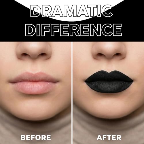 Profusion Cosmetics Matte Black Lip Liner & Liquid Lipstick Set