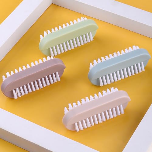 Two-Sided Nail Brush for Effective Cleaning - 4 Pack