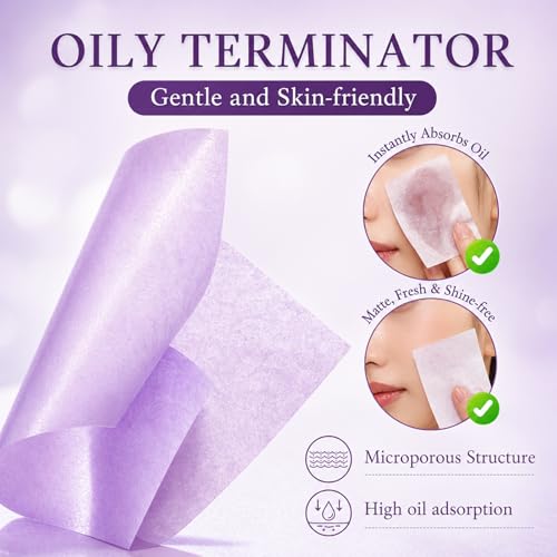 Gjinxi Oil Blotting Paper 300 Sheets with Mirror – Matte Finish
