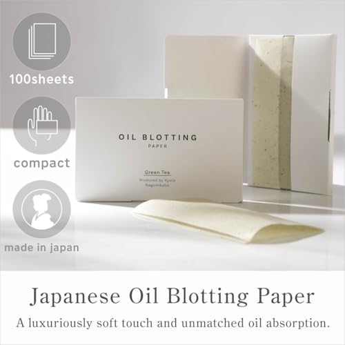 Green Tea Oil Blotting Paper 100 Sheets – Japanese Washi