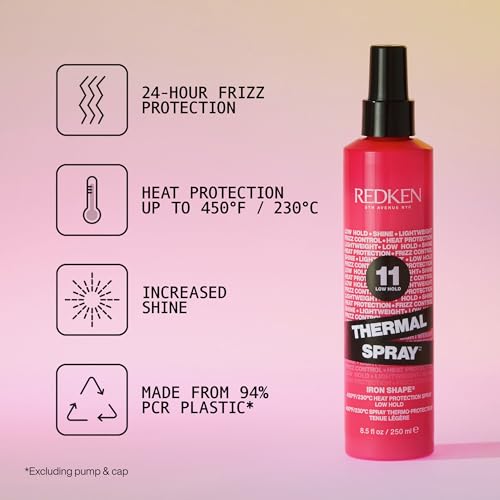 Redken Thermal Spray 11 Low Hold Heat Protectant Hair Spray for All Hair Types