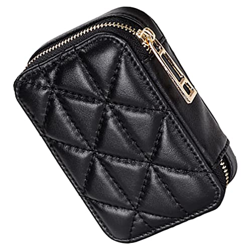 SOIMISS Small Makeup Bag Outdoor Makeup Pouch Lipstick Lip Case Cosmetic Organizer Purse with Mirror for Women