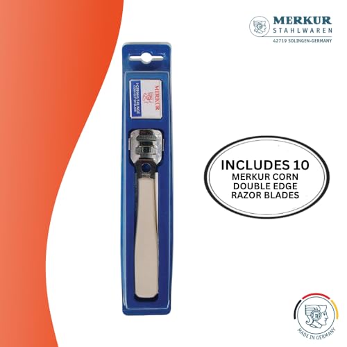 MERKUR Corn Callus Razor 923 With 10-Pack Callus Blades | Steel PA | Made in Germany