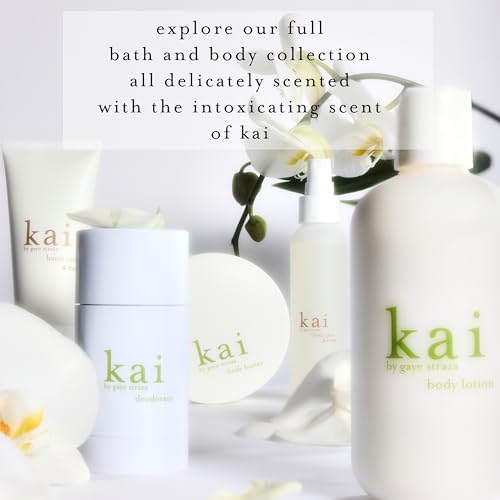 kai body lotion - a nourishing shea butter body lotion scented with fresh & light gardenia wrapped in white exotics, 8 oz | supple, glowing skin, vegan, clean. inspired by memories of Hawaii